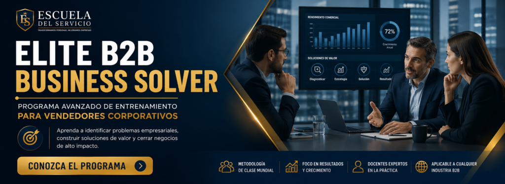 Vendedor Profesional "Elite B2B Business Solver" - Programa Avanzado de Entrenamiento de Vendedores Corporativos